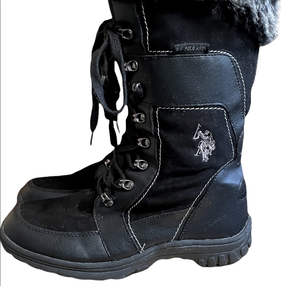 US Polo Assn Winter Lace-Up Boots. Very nice. Rarely warn.